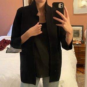 J Crew Black Sweater Blazer